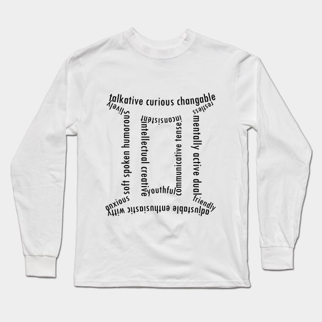 Gemini Long Sleeve T-Shirt by hedehede